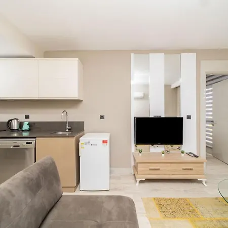Central Flat With Shared Pool Near Airport Daire