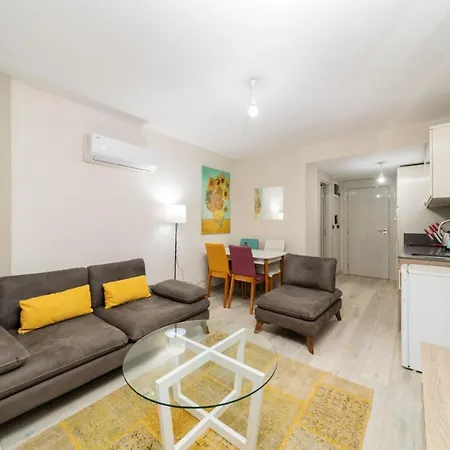 Daire Central Flat With Shared Pool Near Airport *